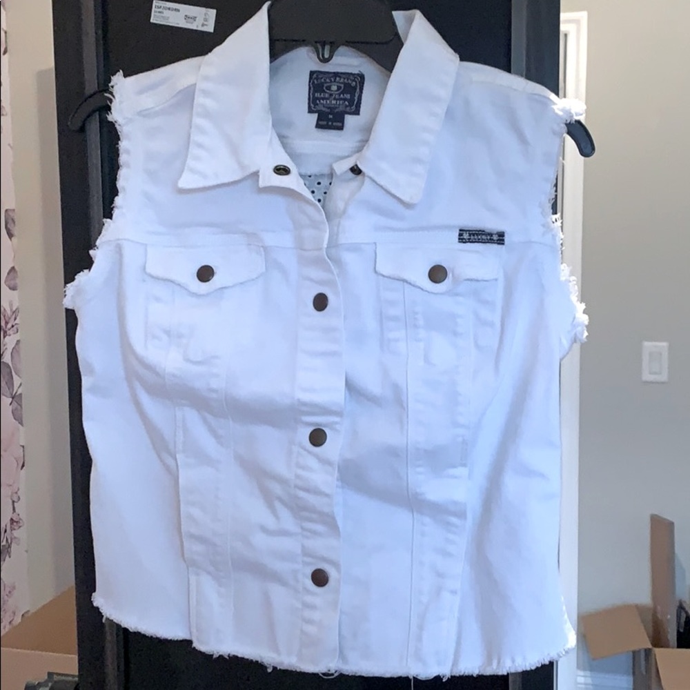 White Jean jacket